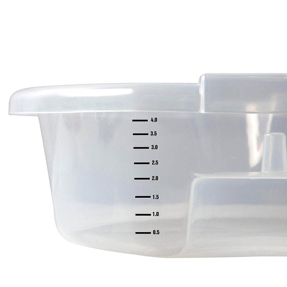 OEMTOOLS 87013 built-in shelf holding an oil filter for cleaner draining
