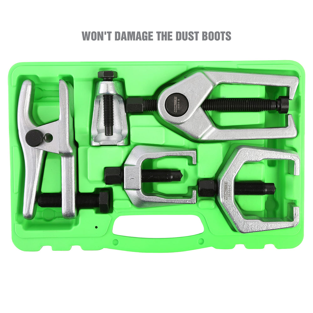 OEMTOOLS ball joint separator detail demonstrating safe separation advantage