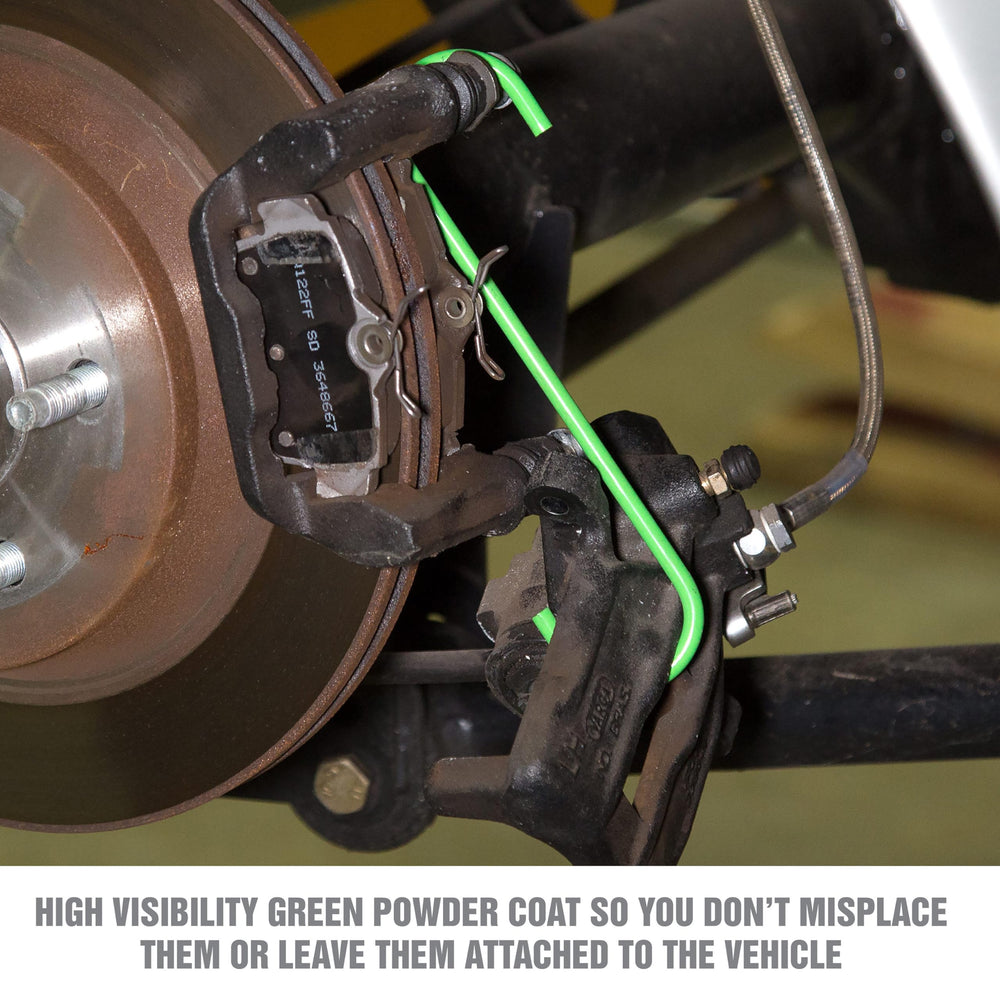 OEMTOOLS hanger next to wrench showing scale for sizing and easy handling