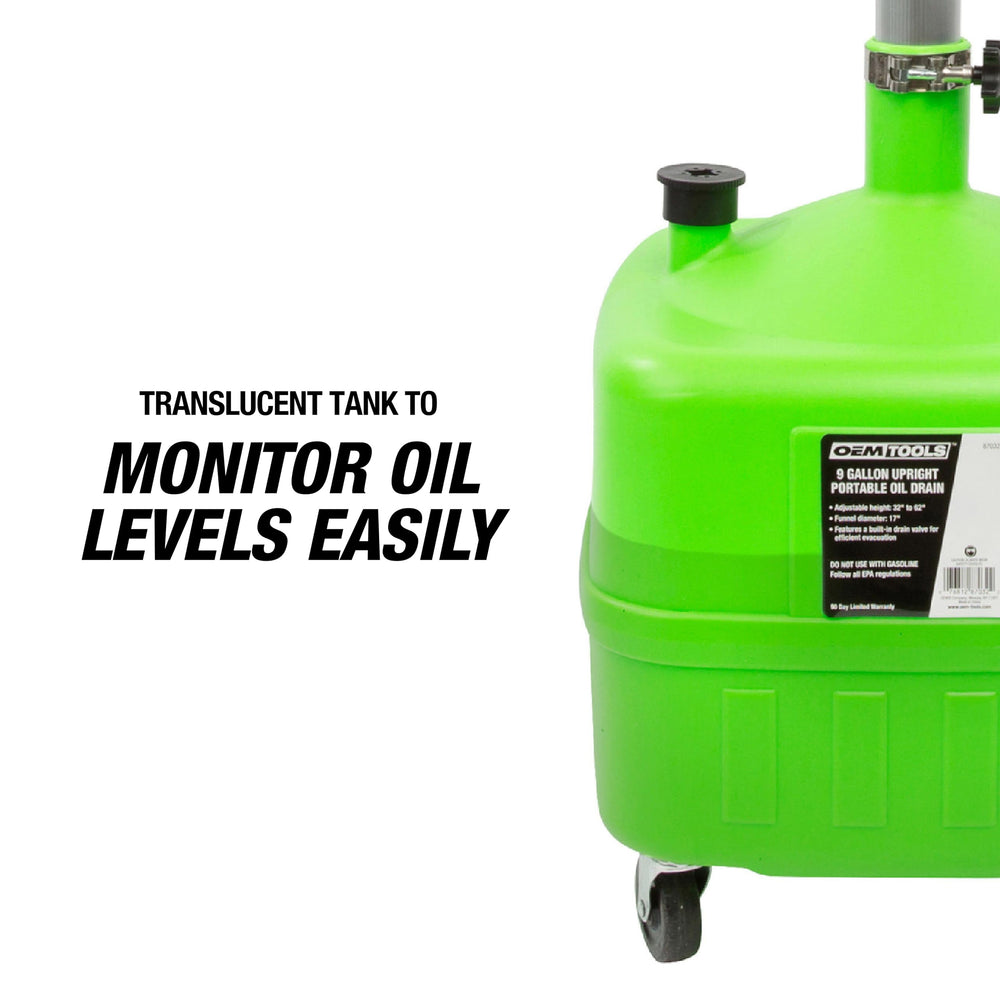 OEMTOOLS heavy-duty casters under unit for smooth mobility
