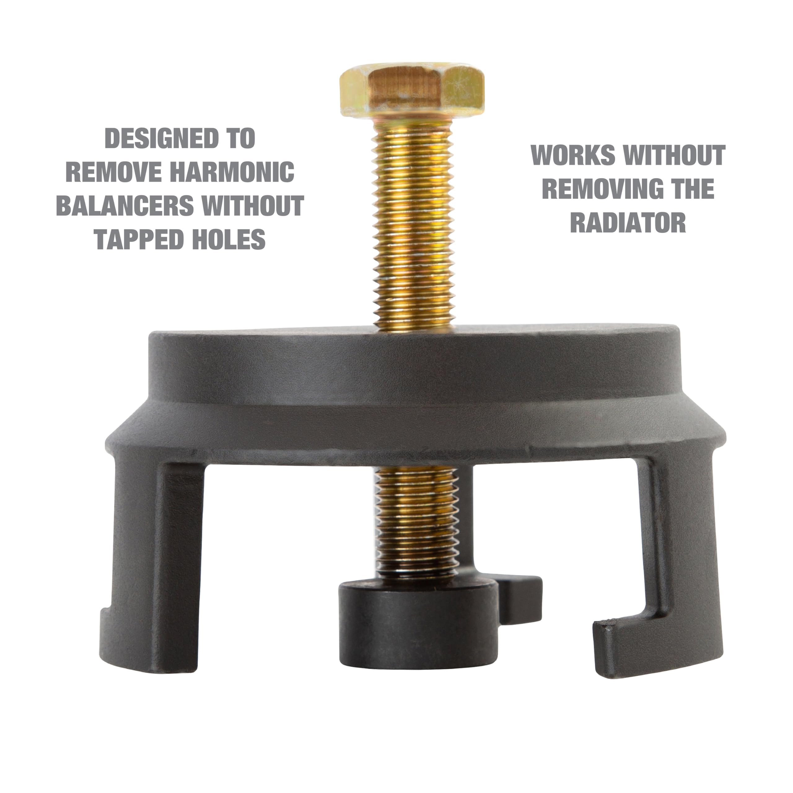 OEMTOOLS close-up of the forcing screw demonstrating durable steel and precise control