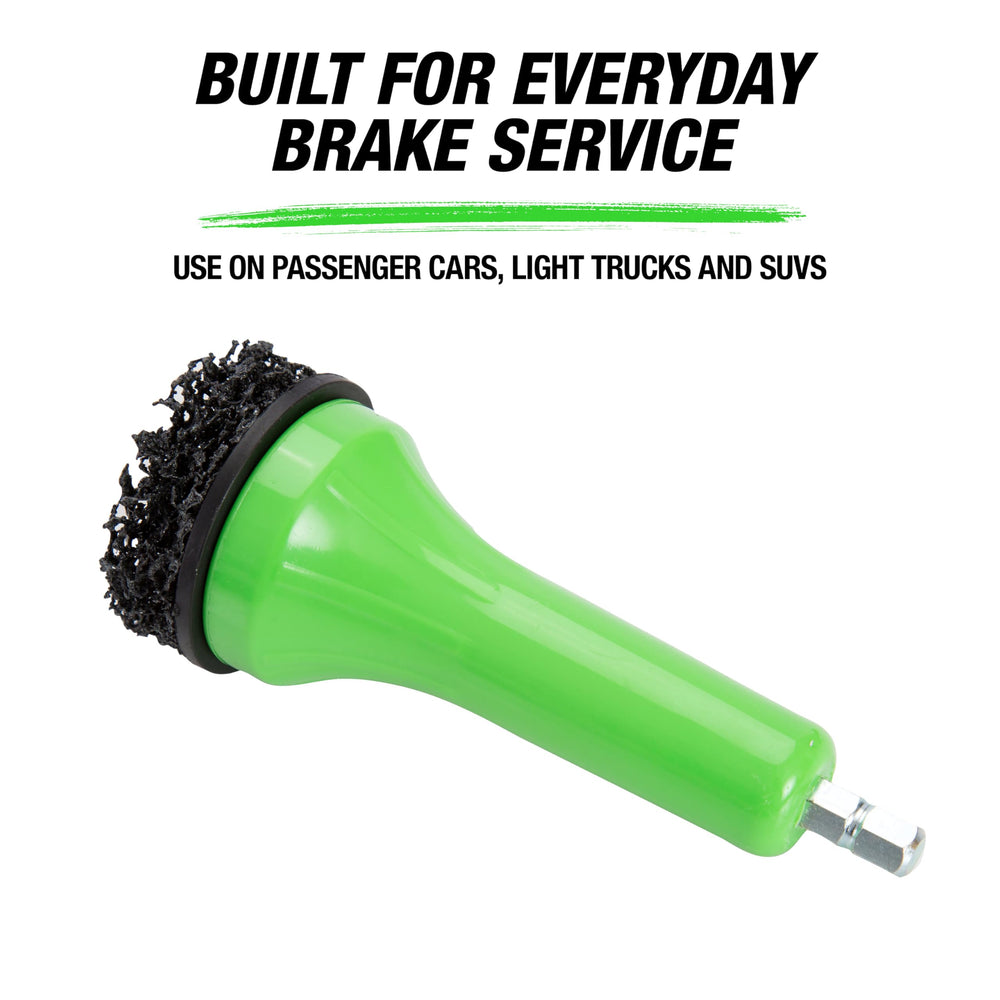 OEMTOOLS tool removing corrosion from wheel hub for even rotor seating