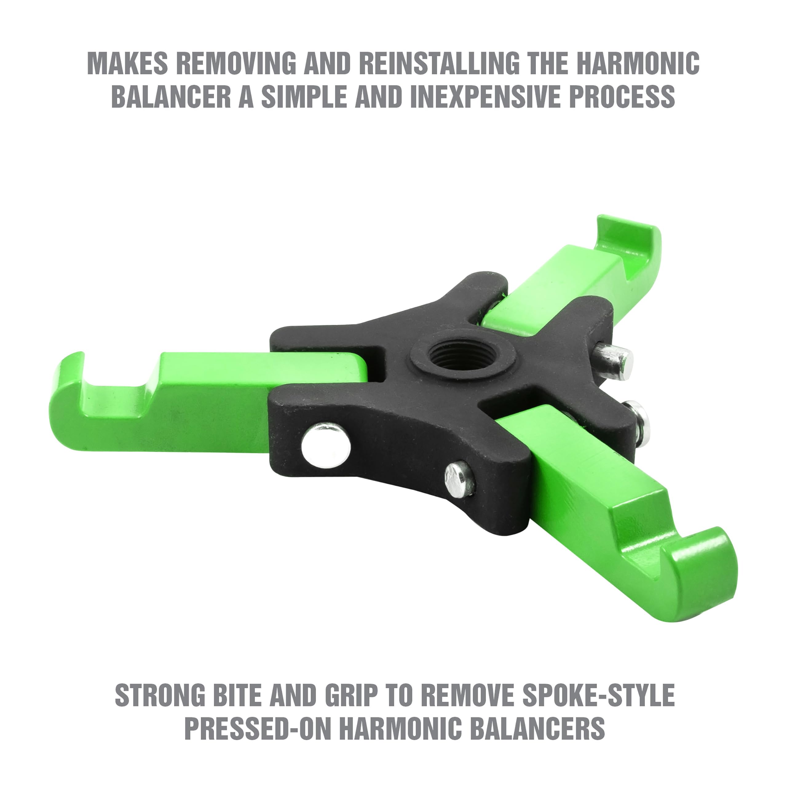 OEMTOOLS spring-loaded jaw detail highlighting quick setup and stability
