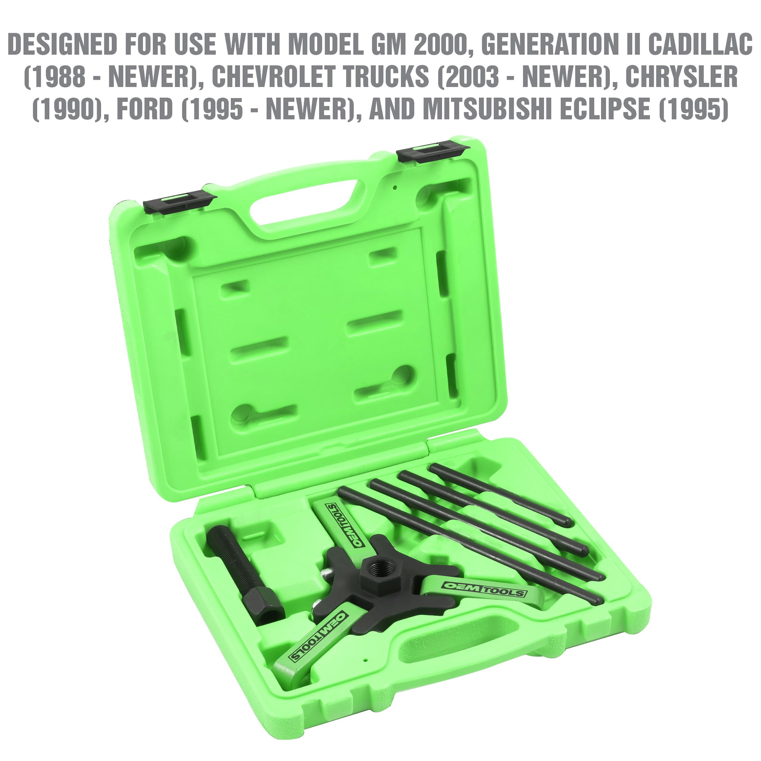 OEMTOOLS kit components laid out for easy selection and faster workflow