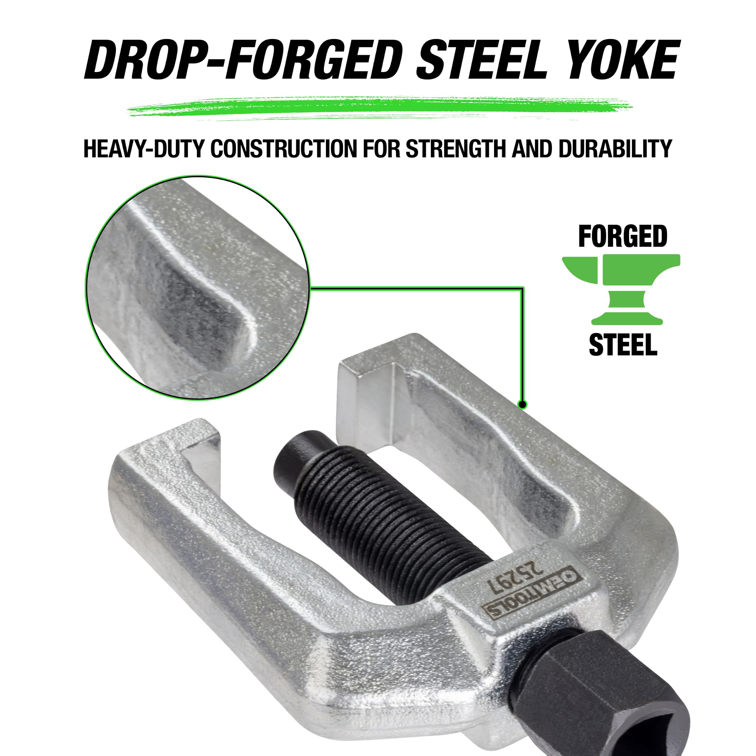 OEMTOOLS detailed heat-treated pressure screw for consistent pushing force