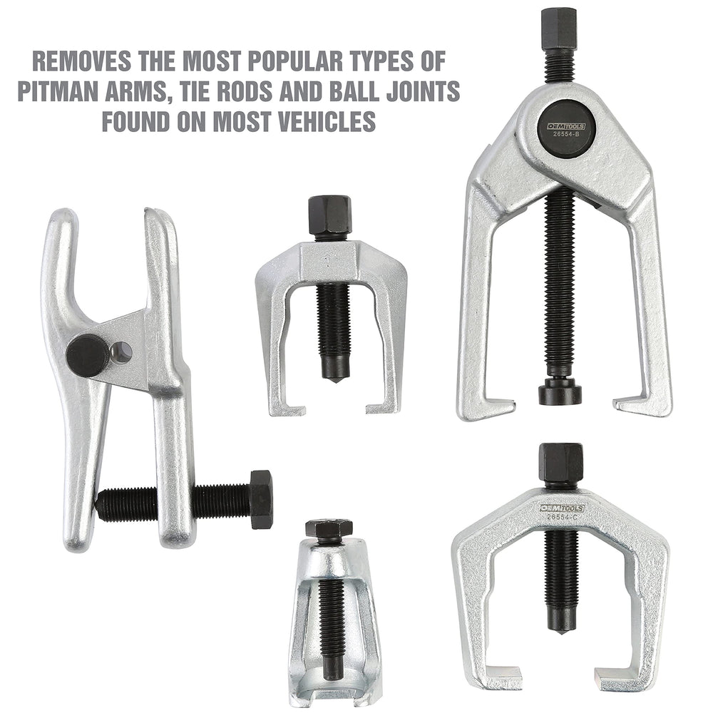 OEMTOOLS tie rod puller in use removing tie rod end for efficient repair
