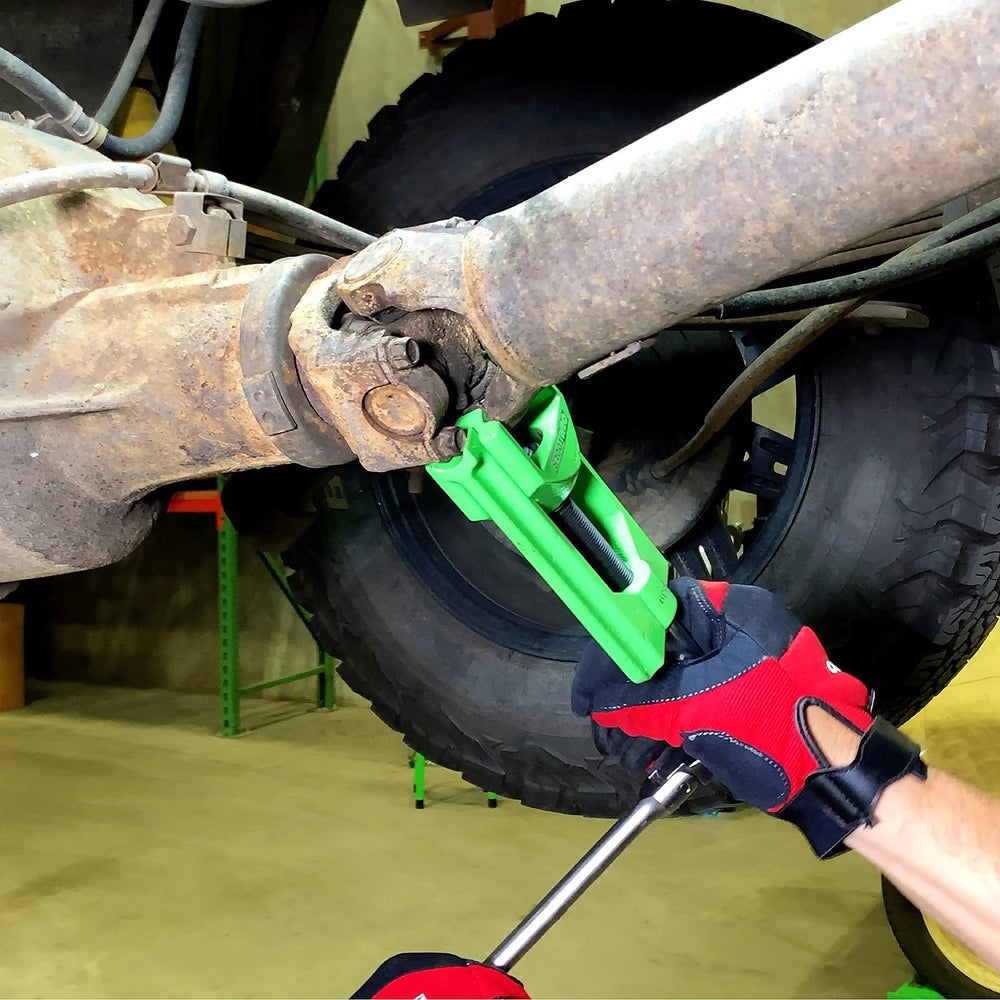 OEMTOOLS in workshop removing a seized cup speeding heavy truck maintenance