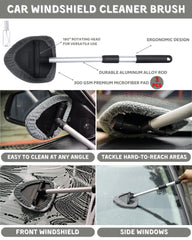 oesee detailing brushes set arrayed by size for safe dust removal in crevices and seams