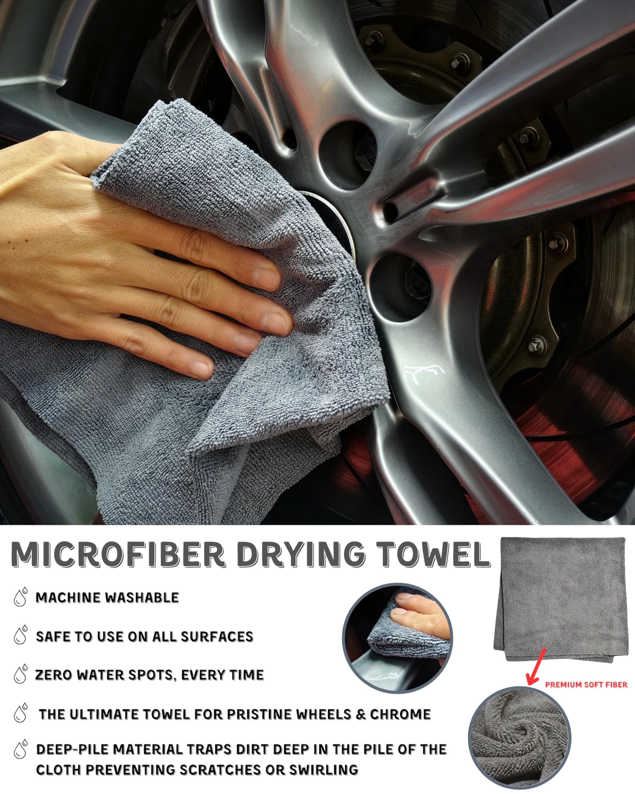 oesee Hex-Logic applicator applying tire dressing evenly for neat finish