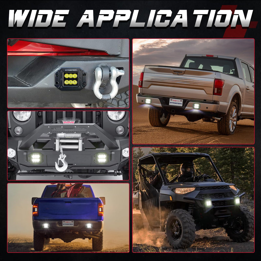 OFFROADTOWN pod beside ruler showing compact size for simple fitment