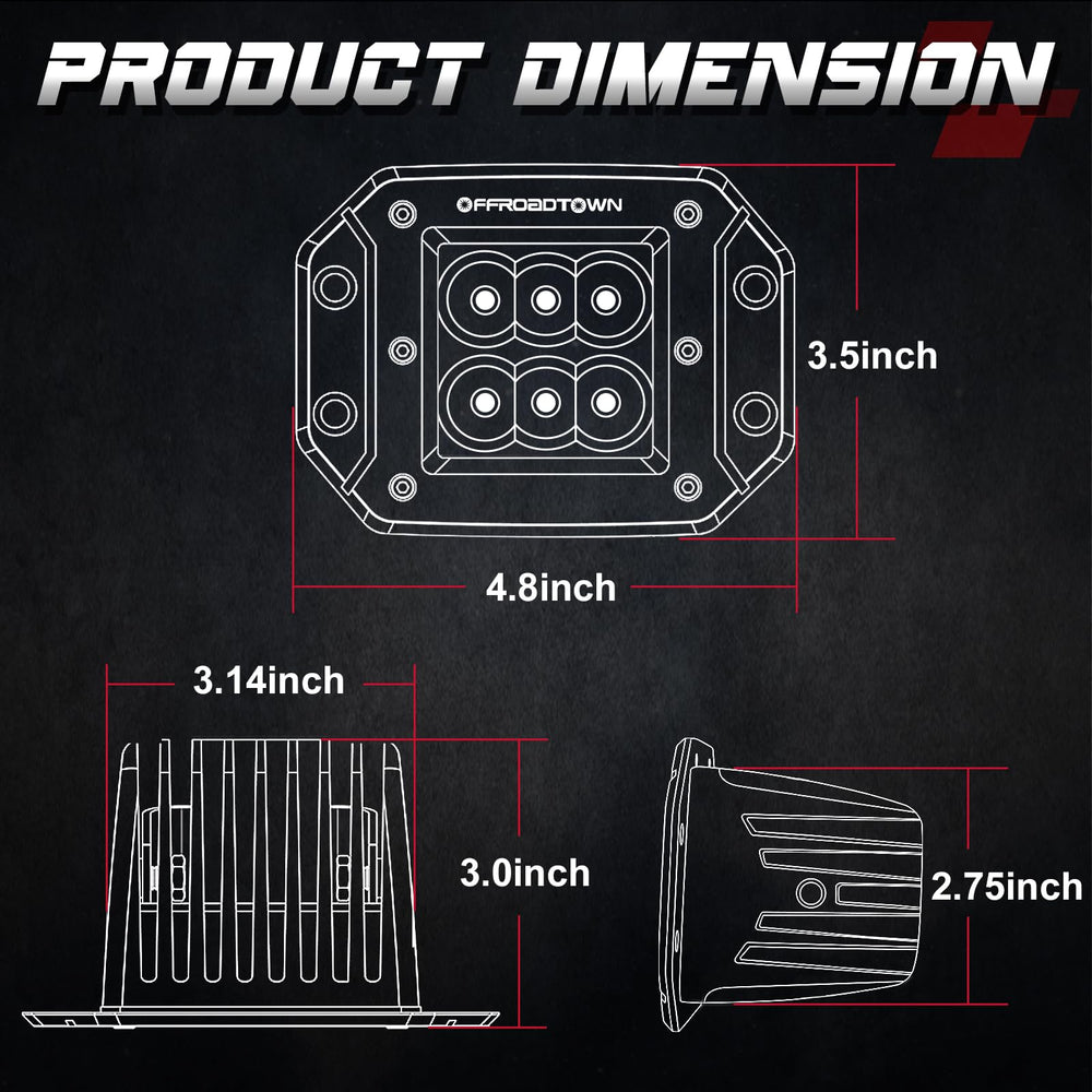 OFFROADTOWN side profile highlighting cooling fins for reliable thermal control