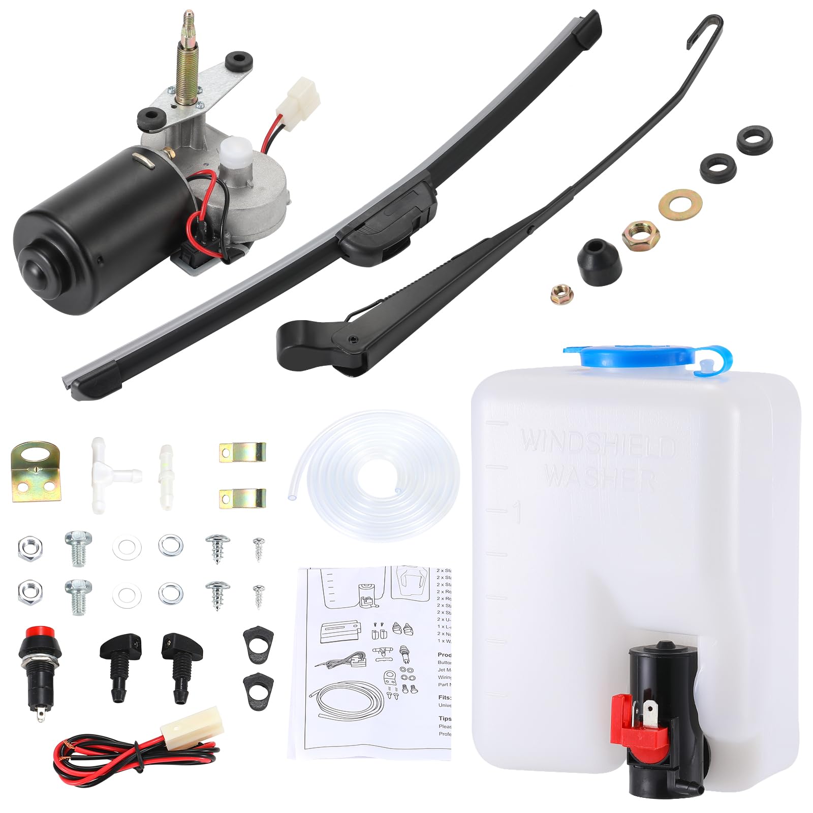 OFIG front assembly showing wiper and washer fitted, improves windshield clarity