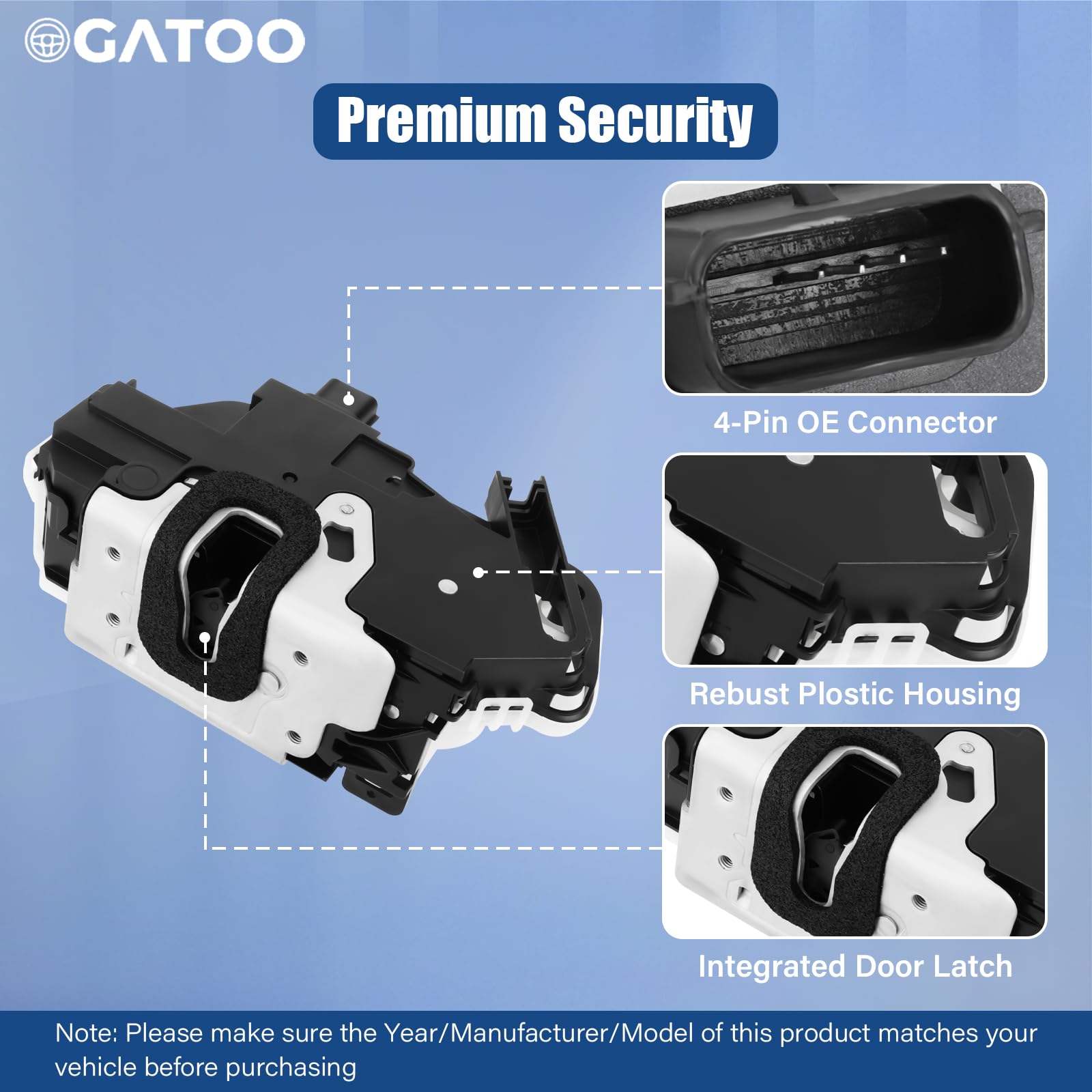 OGATOO actuator next to ruler showing compact size for correct fit