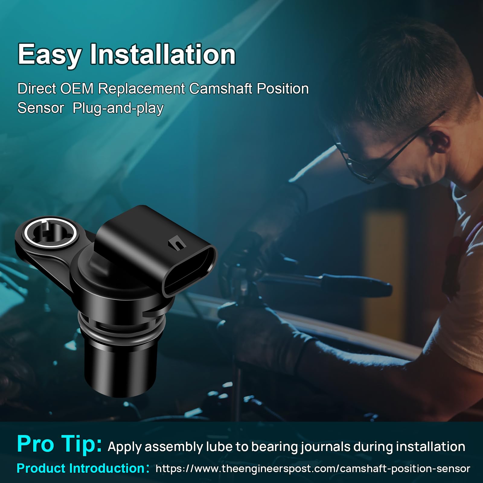OGATOO sensor installed in engine bay showing proper fit benefit OEM compatibility