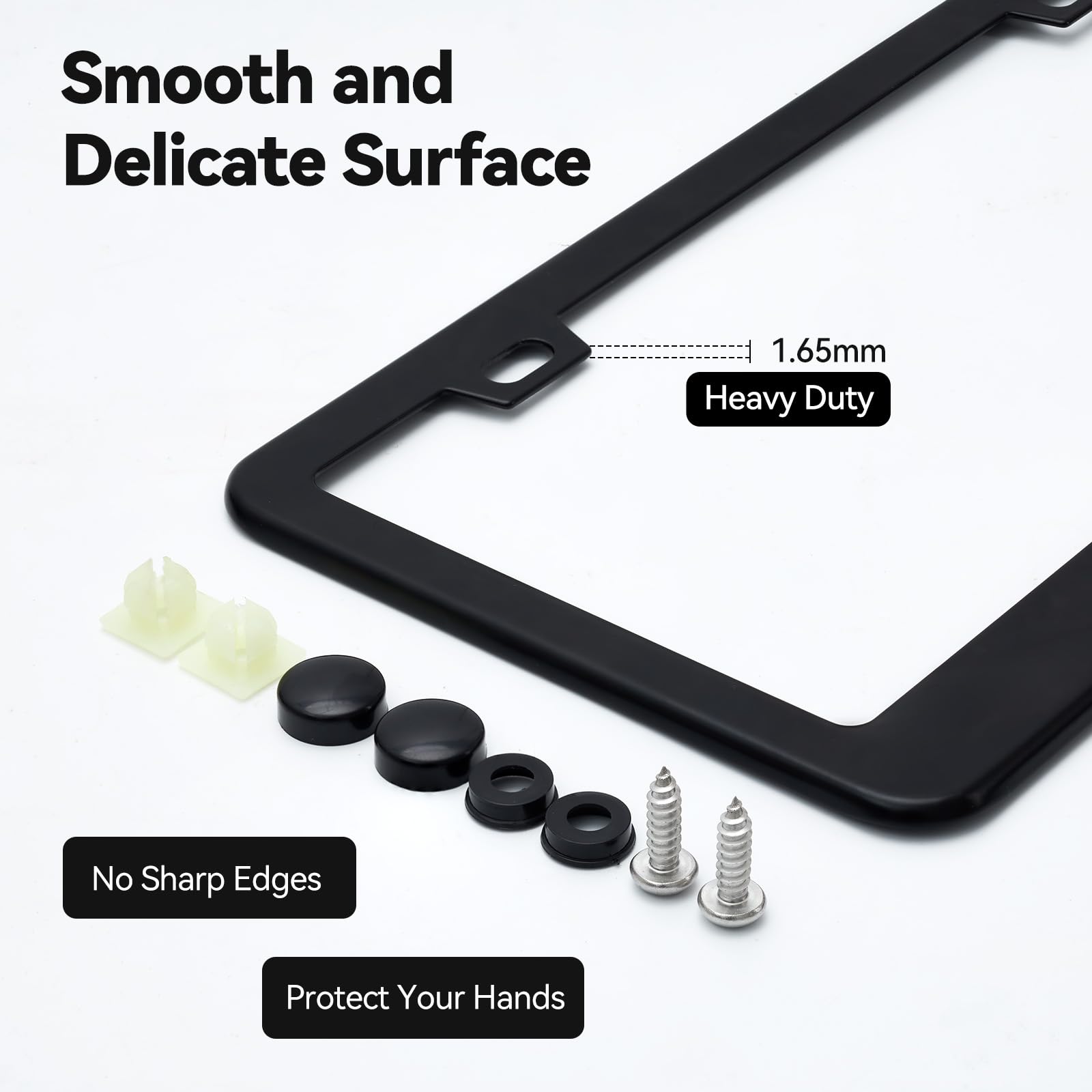 Ohuhu back of frame showing mounting holes and corrosion-resistant material