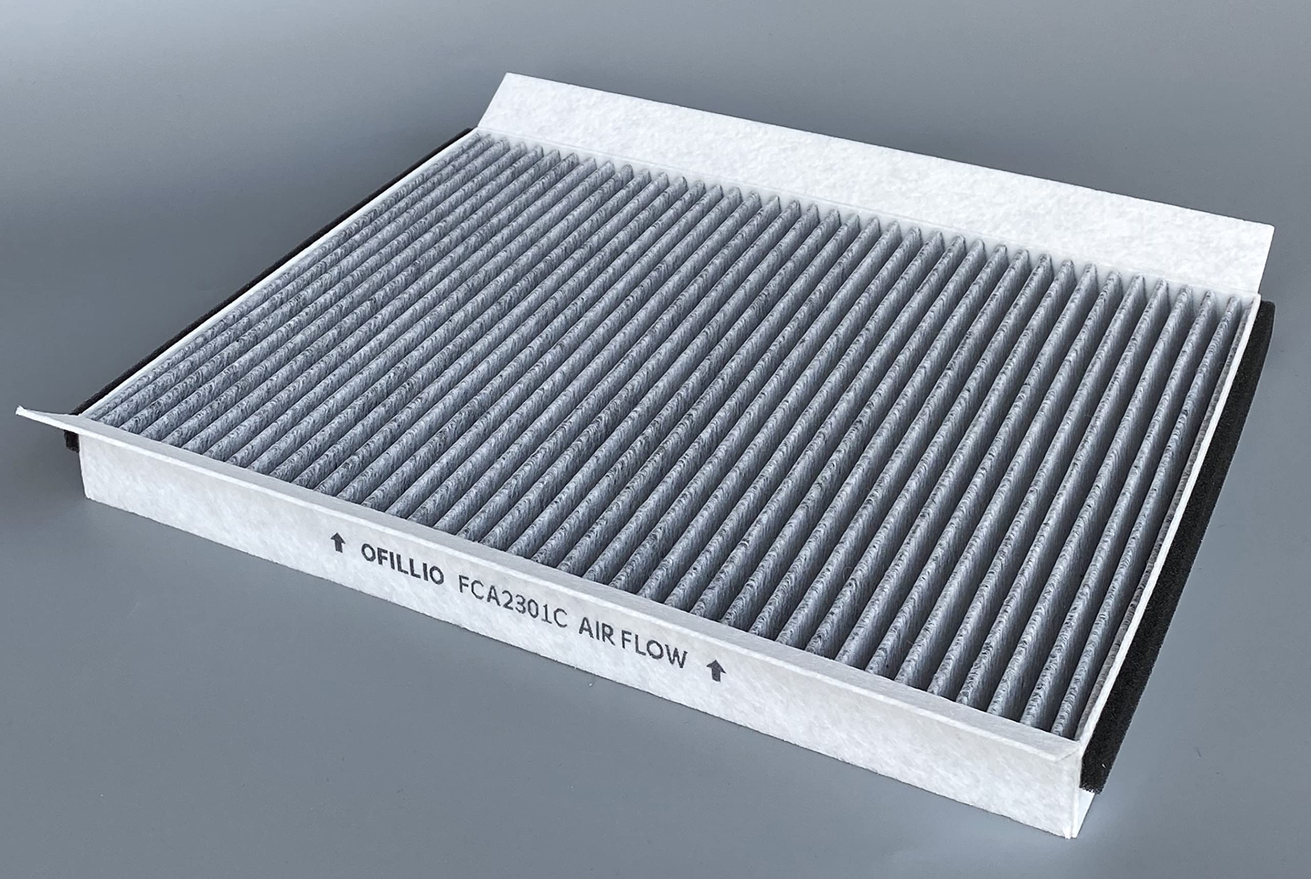 OIFILLIO filter installed in Volvo cabin housing improving airflow and air quality