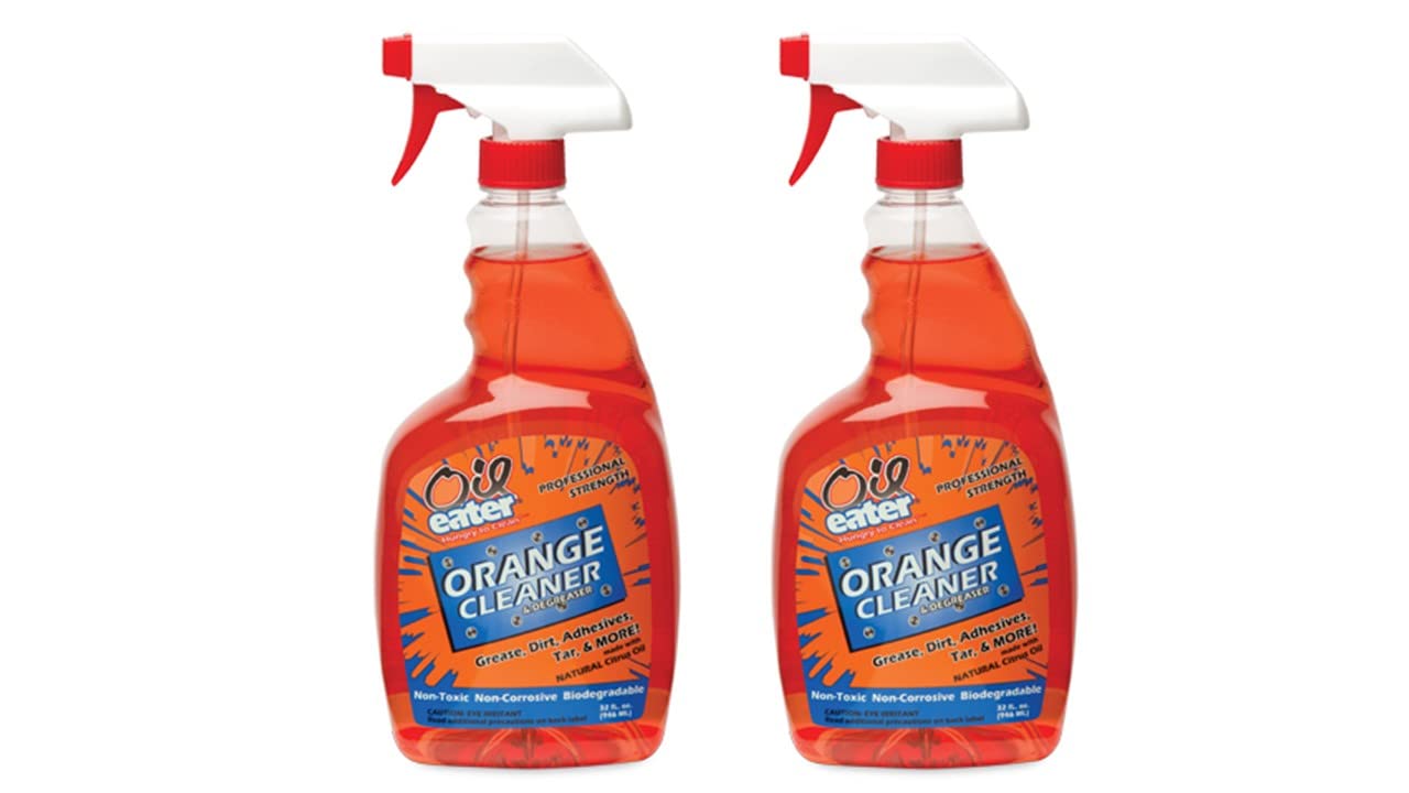 Oil Eater front label showing brand and product benefits for powerful cleaning