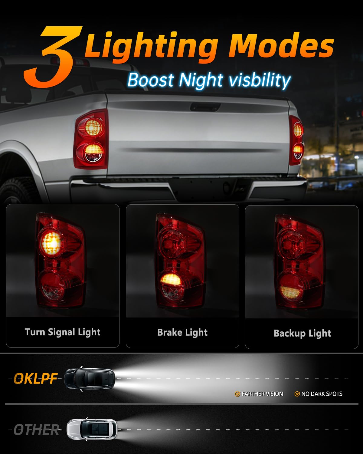 OKLPF tail light back housing and plug showing sealed connector for reliable connection