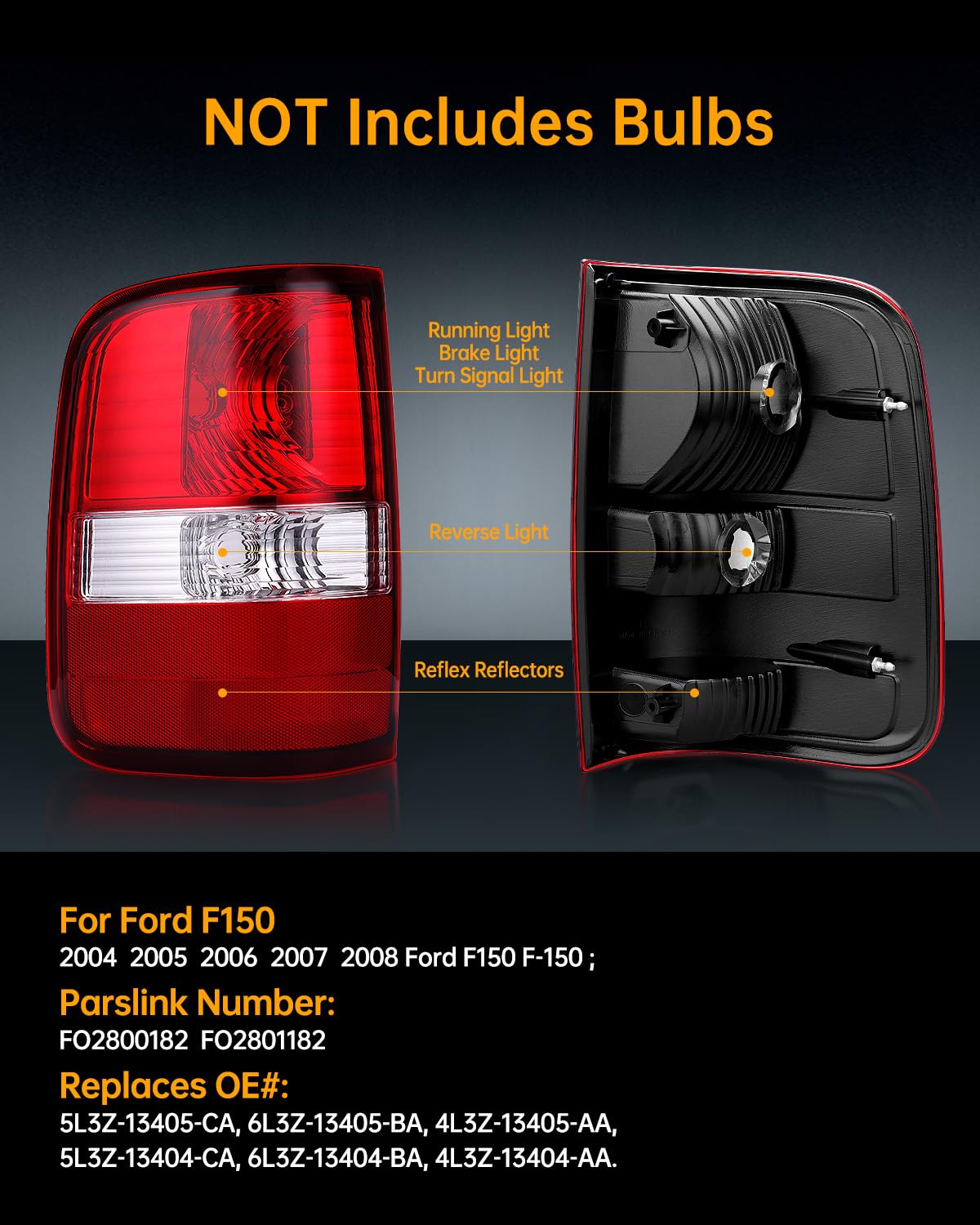 OKLPF close-up of taillight lens texture and seal for weather resistance
