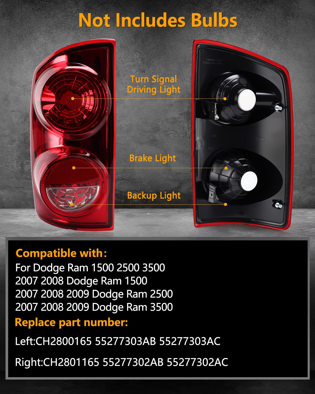 OKLPF tail light lens close-up highlighting durable materials and clarity