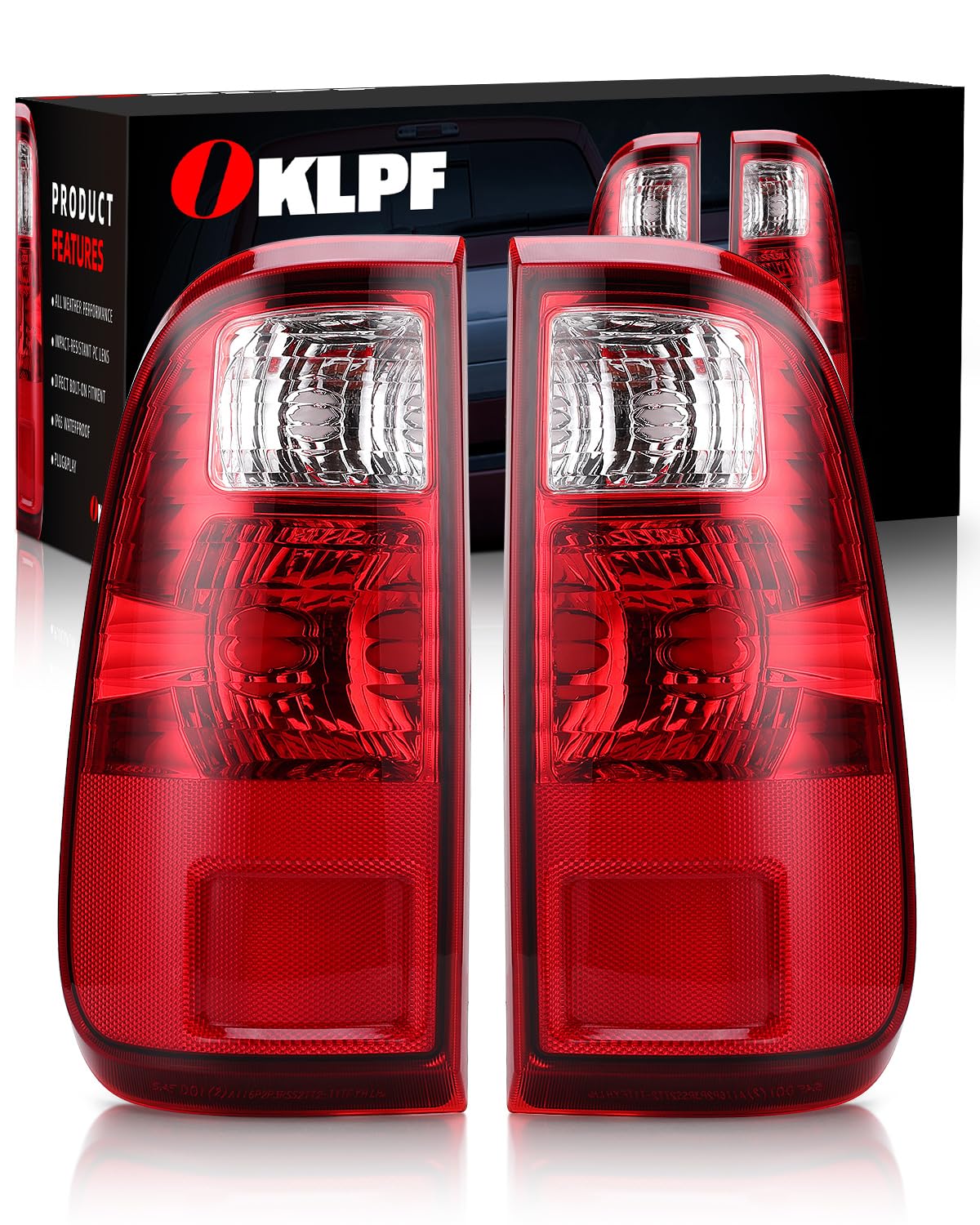 OKLPF tail light illuminated at night improving rear visibility and safety