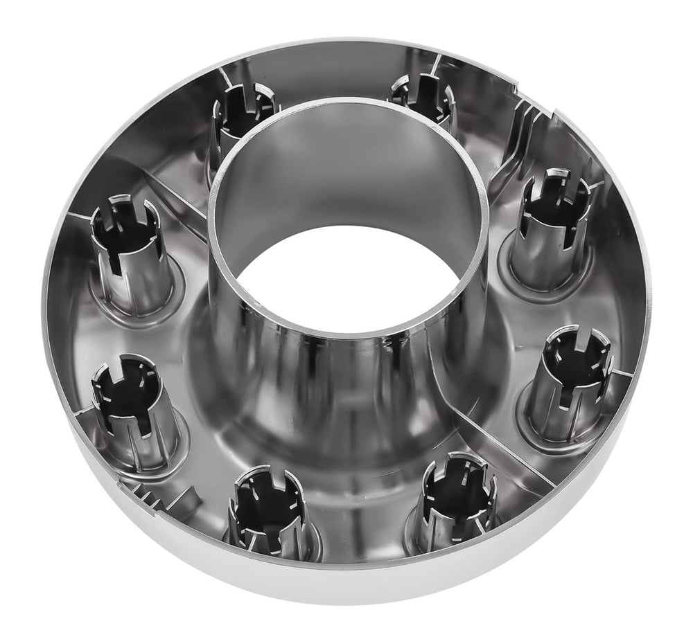 OKPARZ front center hub cap close-up of mounting area demonstrating secure snap-in fit
