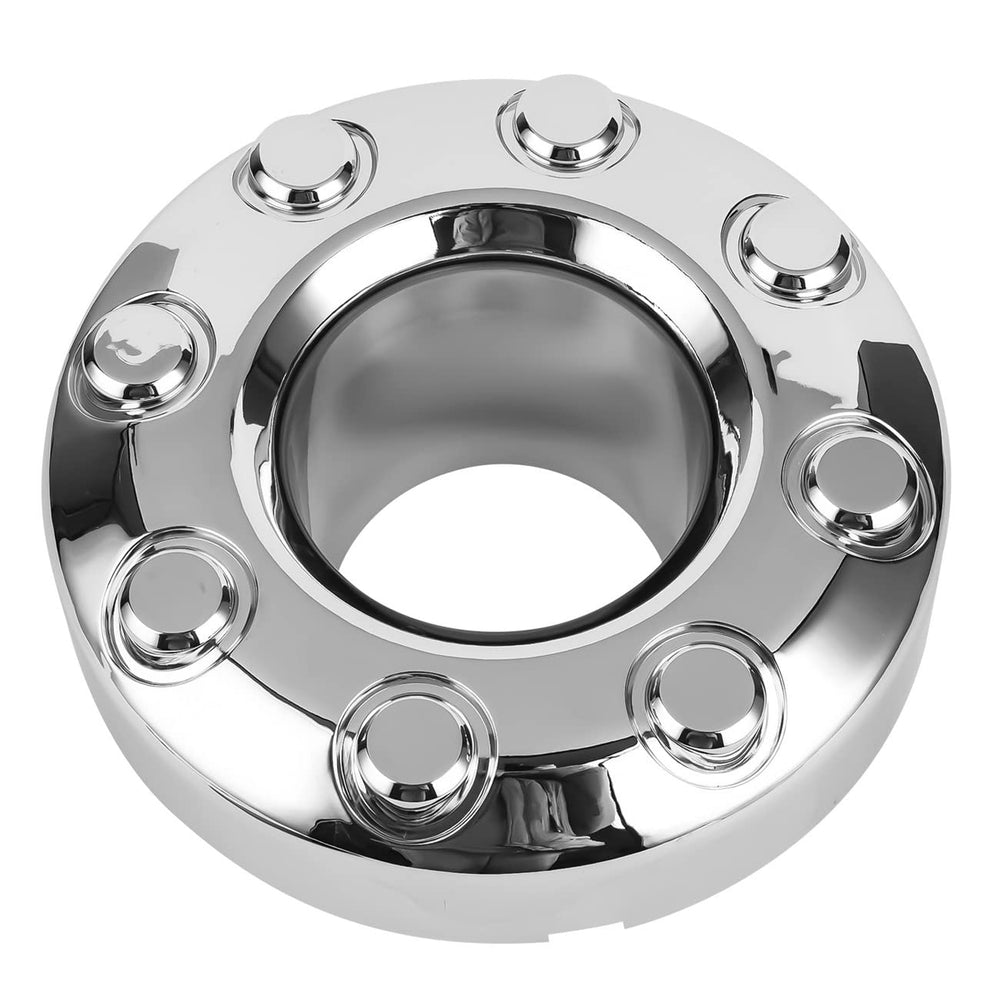 OKPARZ front center hub cap front view showing OEM-style finish and restored wheel look