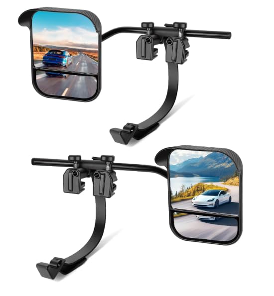 OlaVeg front view of tow mirror pair showing design and fit benefits
