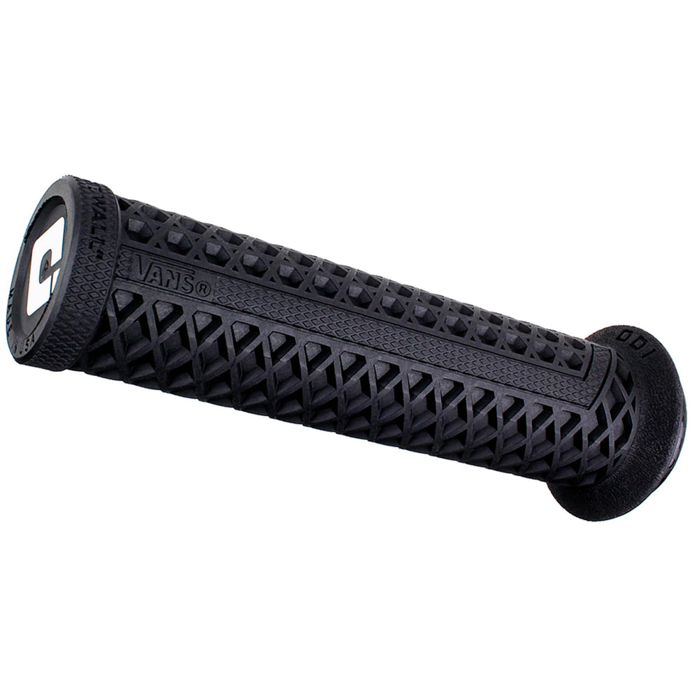 Old Dutch ODI grip Vans front handlebar close-up showing waffle tread and secure clamp for better control