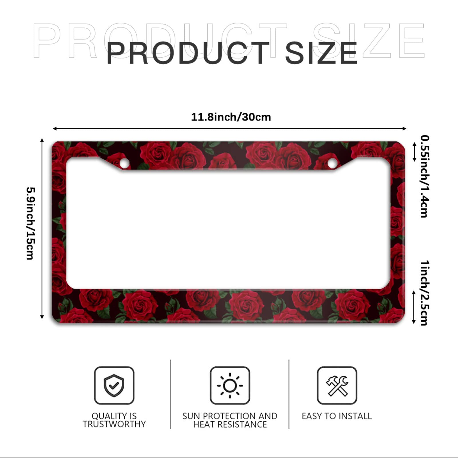 Olemier red rose close-up of printed petals and color that resists fading and cleans easily