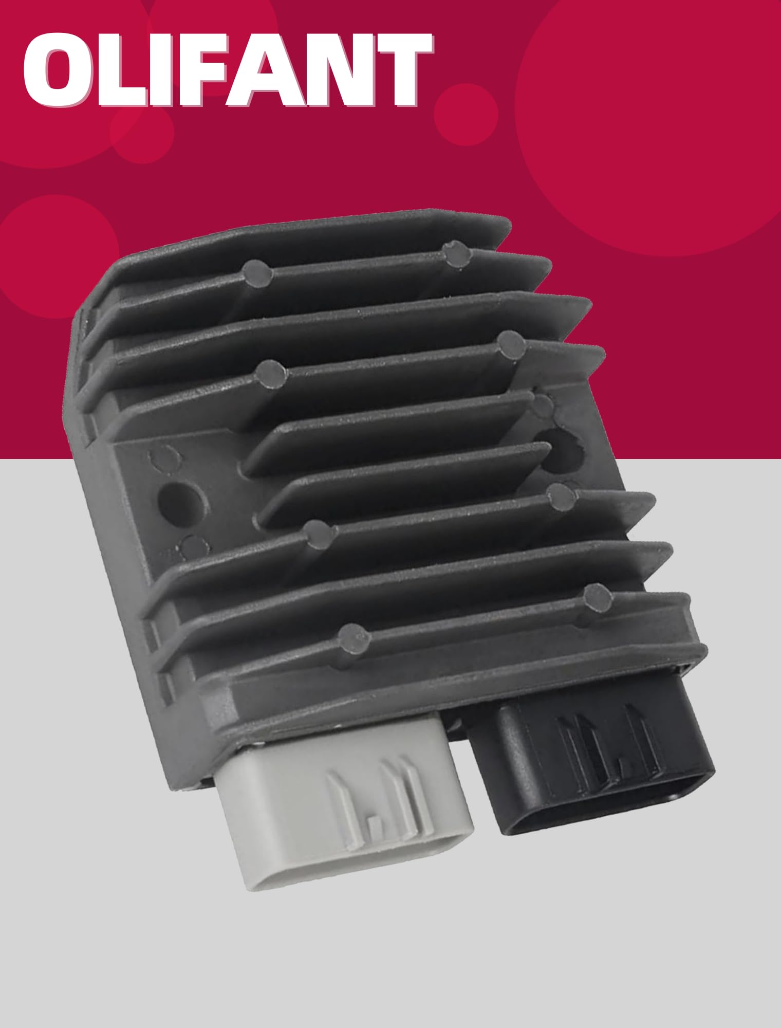 OLIFANT heat sink detail displaying cooling fins for stable performance