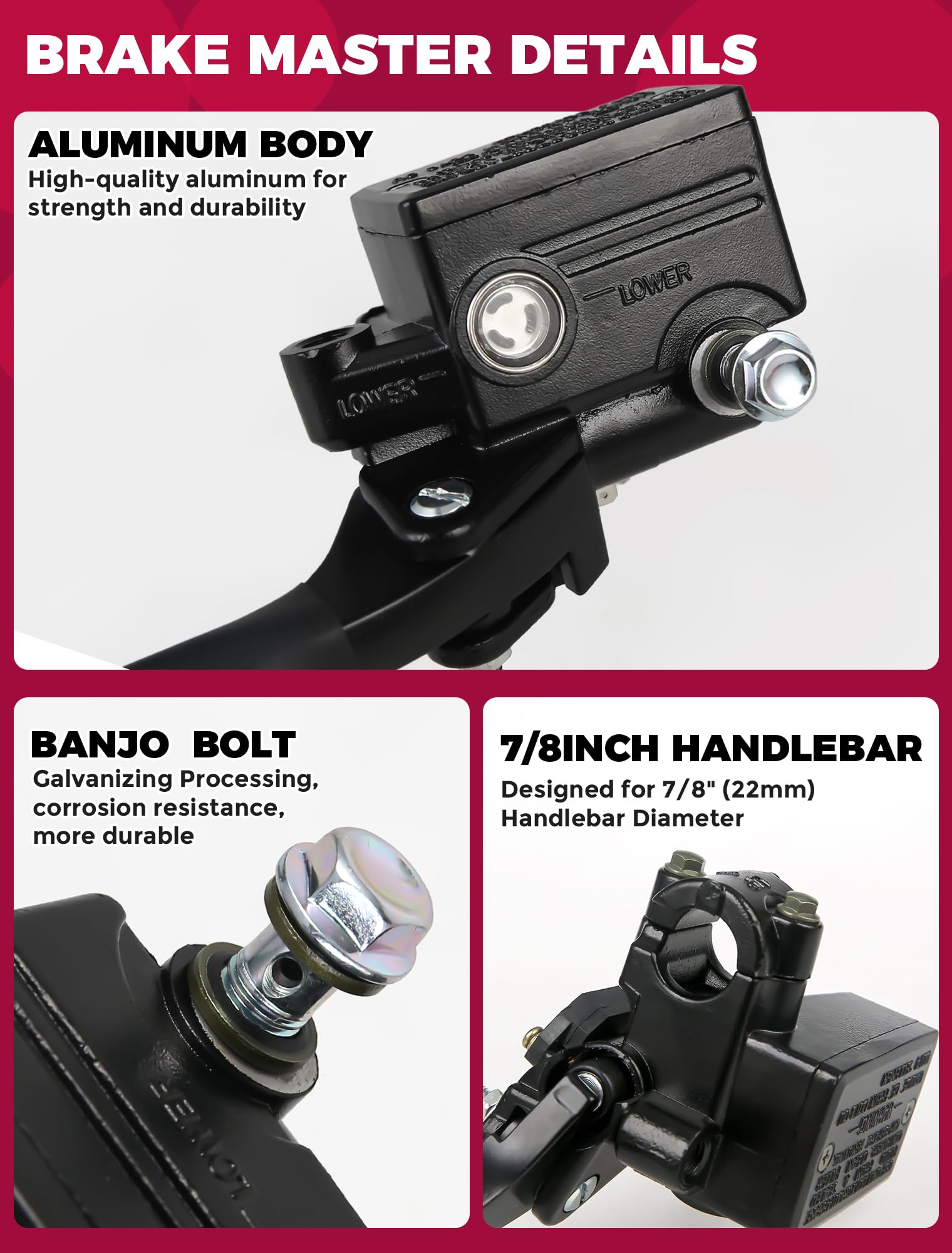 OLIFANT banjo bolt 10x1.25mm thread detail for correct brake line fit