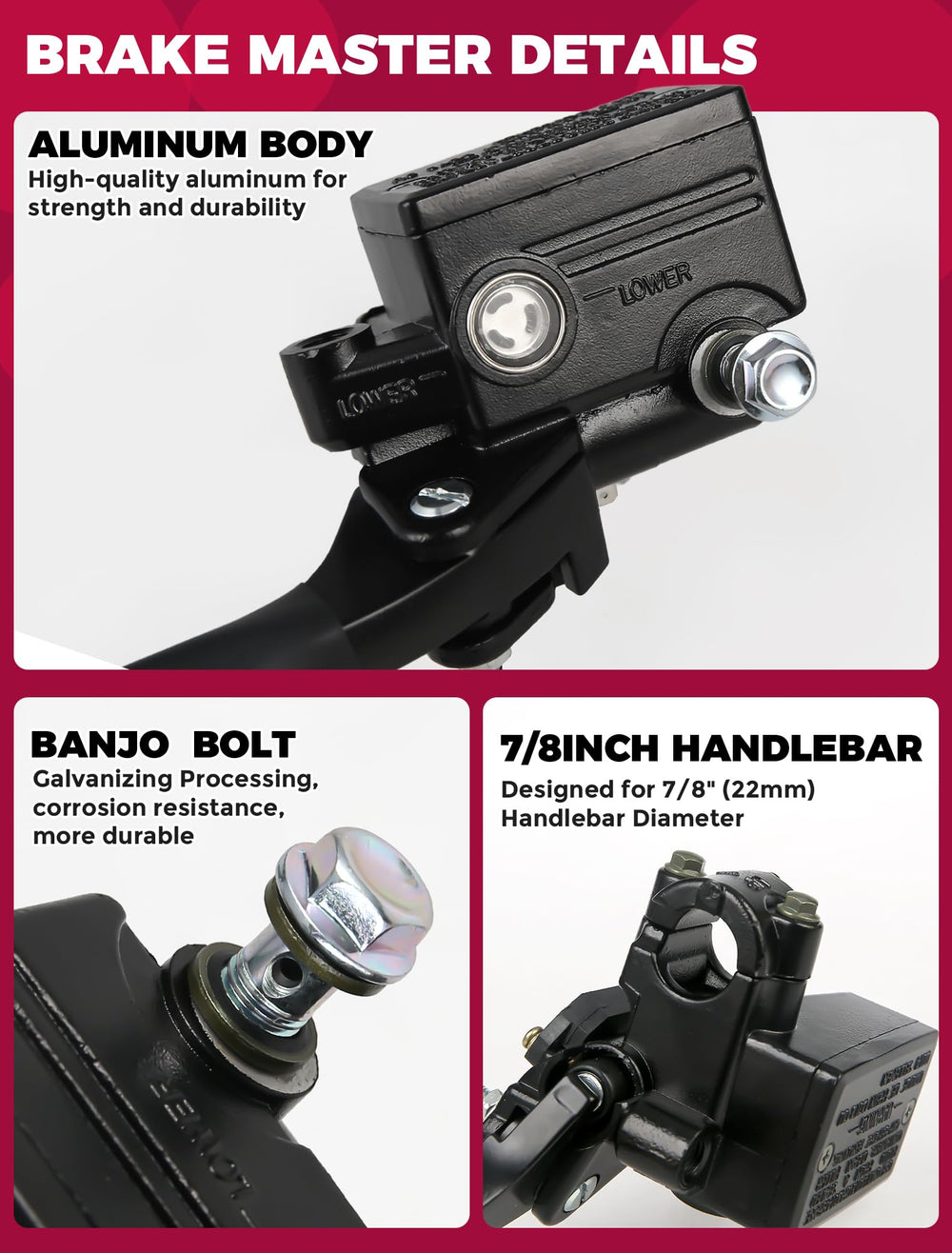 OLIFANT banjo bolt 10x1.25mm thread detail for correct brake line fit