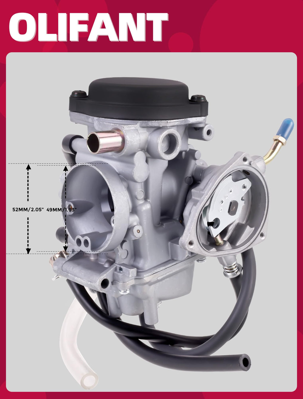 OLIFANT carburetor packaging with label proving correct OE cross-reference