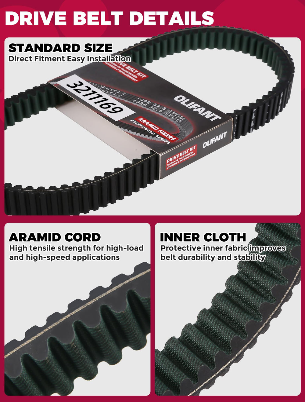 OLIFANT belt beside ruler showing exact size for easy identification
