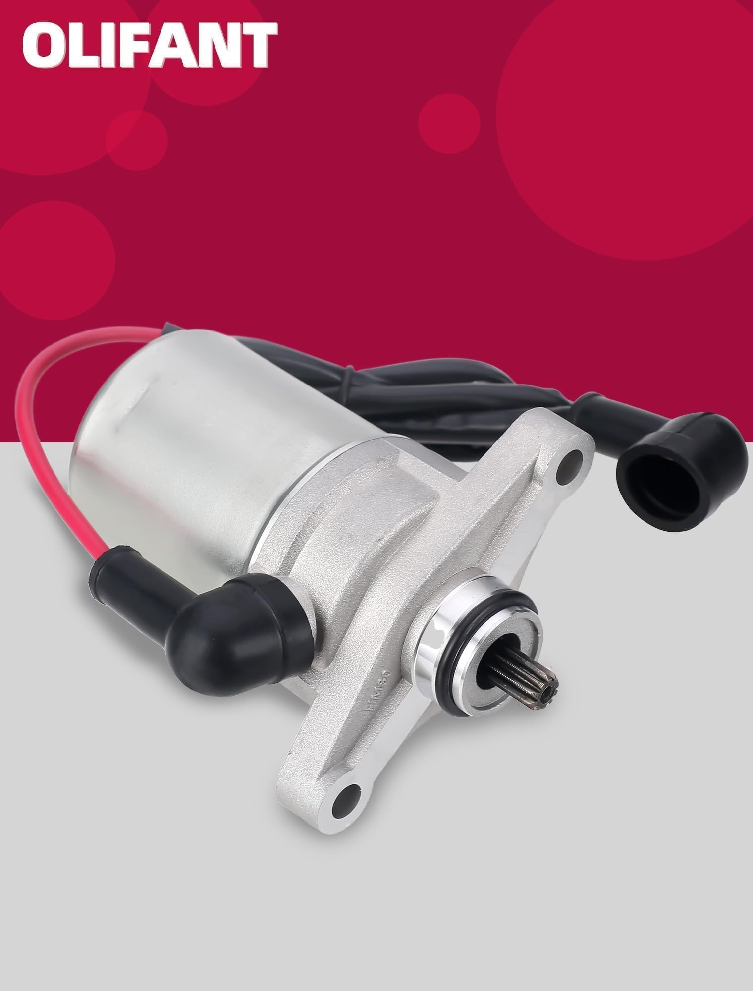 OLIFANT starter installed in scooter engine bay showing straightforward replacement benefit