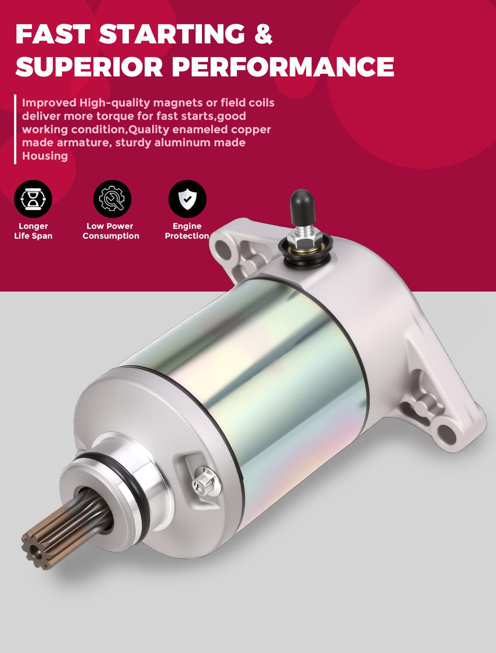 OLIFANT starter gear teeth closeup highlighting precise engagement