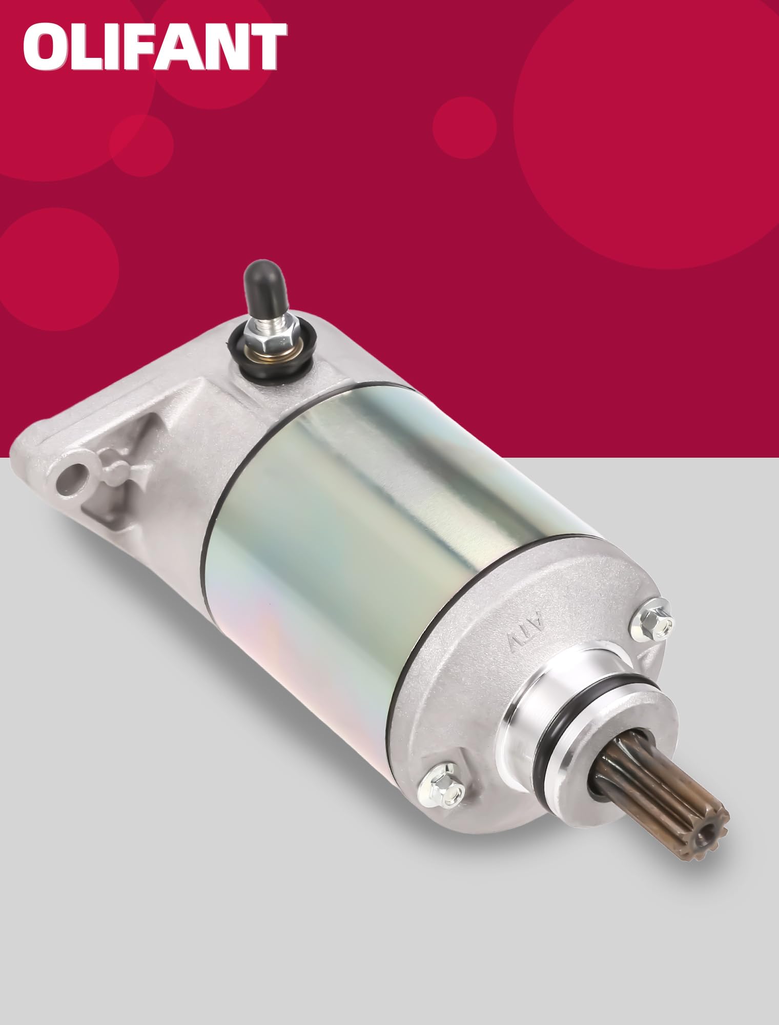 OLIFANT starter installed on ATV demonstrating restored starting performance