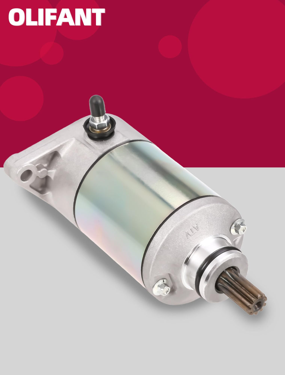 OLIFANT starter installed on ATV engine showcasing restored starting performance