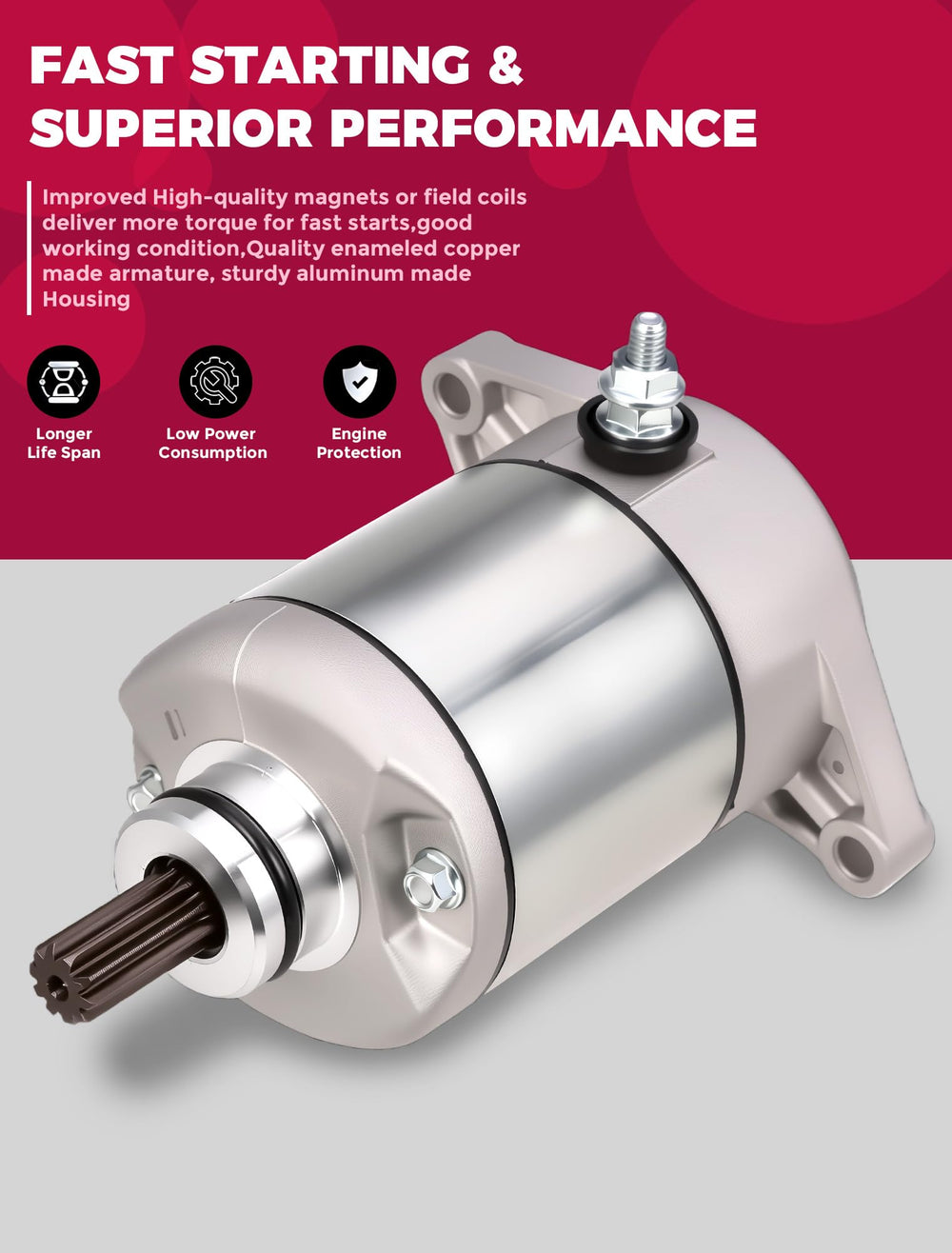 OLIFANT starter mounting flange detail illustrating exact-fit OEM alignment