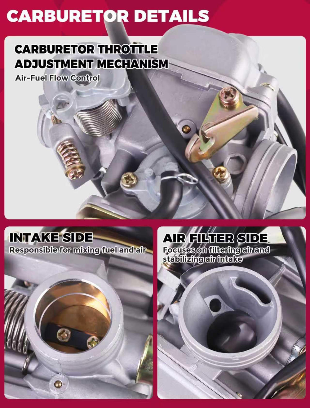 OLIFANT throttle linkage and choke assembly for smoother control