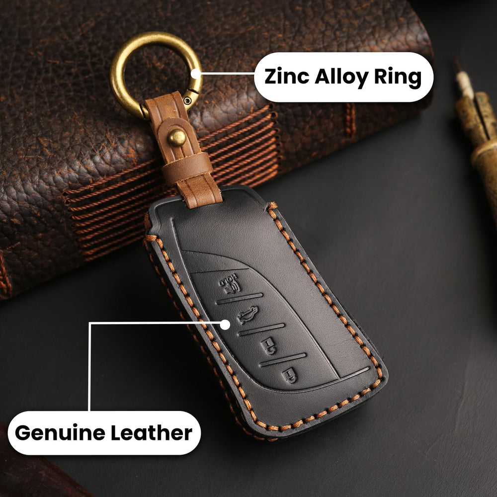 OLLEN installed on Lexus key fob demonstrating protection without blocking signal
