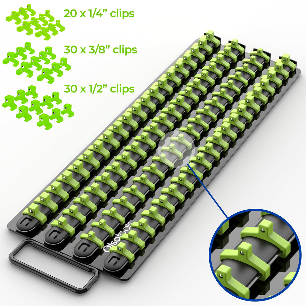 Olsa Tools close-up of ABS clips, secure grip benefit