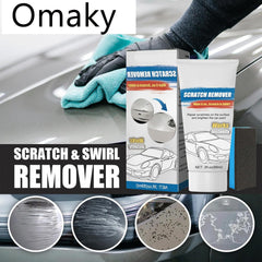 Omaky repair wax open with sponge showing easy application and filling benefit