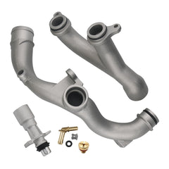 omoZone front view of full coolant pipe kit showing complete replacement set and fitment benefit