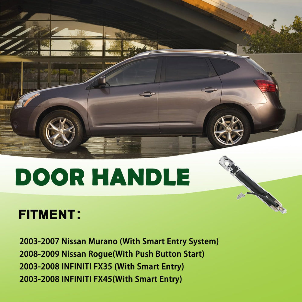 omoZone handle installed on vehicle door illustrating exact-fit and restored appearance