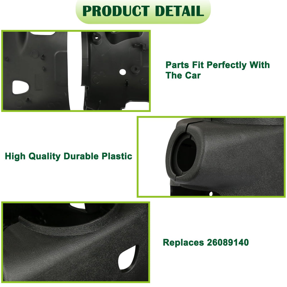 omoZone label close-up showing replacement part number 26089140 for confidence