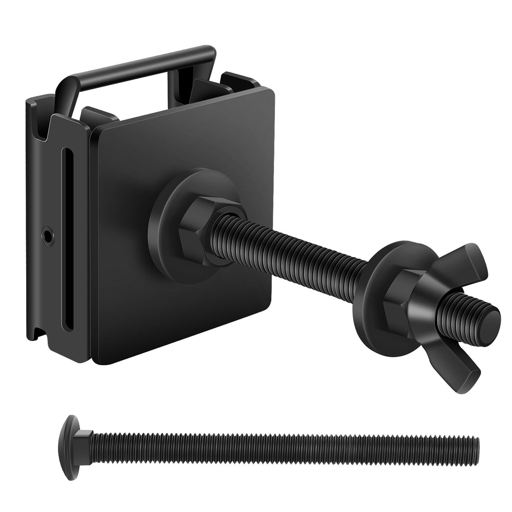 ONAGAD front view of E Track spare tire holder showing secure fit and space-saving benefit