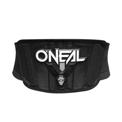 O'NEAL kidney belt front view showing slim profile and secure fit benefit