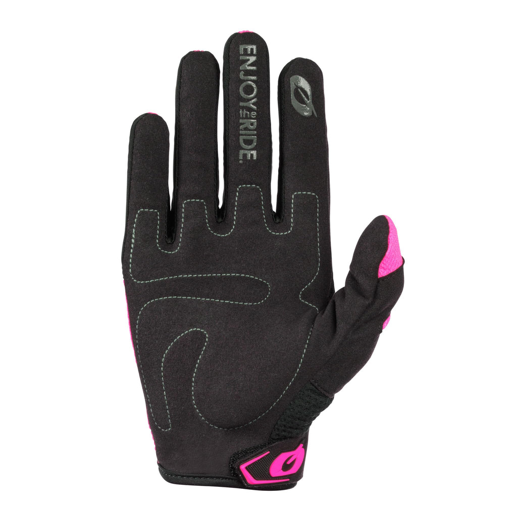 O'NEAL Element Woman glove palm close-up highlighting padding and improved grip